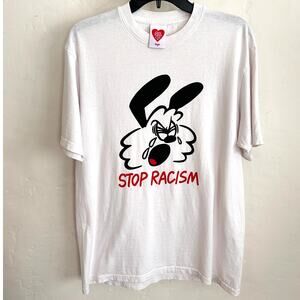 Girls Don't Cry Verdy Stop Racism Tee 2020 Limited Release White Size Large
